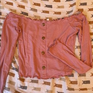 Light pink shirt with buttons